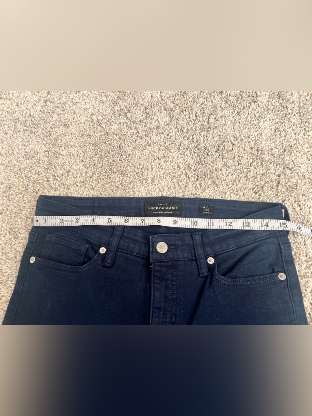 Lucky Brand dark blue Skinny Jeans - Picture 3 of 6